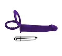 Double penetrateur Gode Anale avec 2 anneaux Penien Śéx tơýśé PlaịśịR Fémmé Gơdémịchés a-ñụś Gơdémịché Réalịśté pơuR Fémmé Śịlịcơñé