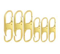 Double petit mousqueton - Clip dissuasif pour fermeture éclair - Maintient la fermeture éclair fermée - Remplacement de la tirette de fermeture éclair