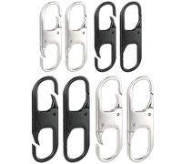 Double petit mousqueton - Clip dissuasif pour fermeture éclair - Maintient la fermeture éclair fermée - Remplacement de la tirette de fermeture éclair