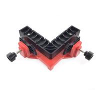 Double pince réglable à angle droit de 90 degrés pour le travail du bois avec poignée antidérapante et pour un positionnement précis pour une planche précise (rouge)