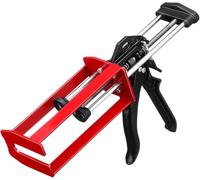 Double pistolet à chauffage, Double pistolet époxy, Liaison de panneau de pistolet à chauffage, pour les remplisseurs d'applicateur adhésif de liaison de panneau, rouge