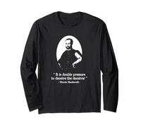 Double Plaisir de Tromper Le trompeur Machiavel Citation Manche Longue