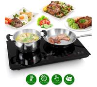 NutriChef Plaque à induction électrique - Cuisinière portable améliorée 2018 avec contrôle numérique, plaque de cuisson avec verrouillage de sécurité enfant - Compatible avec casseroles en fonte et