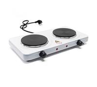 Double plaque chauffante 2000W Cuisinière électrique Réchaud Camping