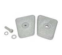 Double Plaque d'anode en Zinc for unité inférieure, avec Boulon adapté au Hors-Bord