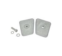 Double plaque d'anode en Zinc pour unité inférieure,avec boulon 450 00914