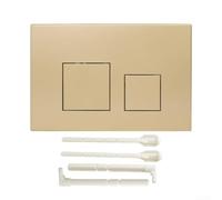 Double Plaque de Chasse Compatible avec Geberit pour Sigma01/10/20/21/30/50 | Geberit pour Sigma01/10/20/21/30/50/60, construction en plastique 164 x 246 x 12 mm (doré)
