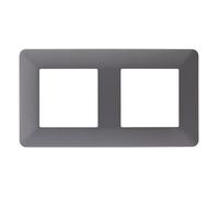 Double plaque de finition Artezo - titanium - Zenitech