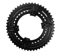 Double plateau asymétrique 110 mm pour BCD en aluminium 7075-T651 pour 105 R7000 pour ULTEGRA R8000 pour DURA-ACE R9100 10/11/12 vitesses Couronne dentée Noir 50-34T (34/50T)