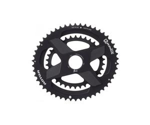 Double plateaux oval Rotor Q-Rings DM 52/36T Noir