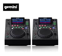 double platines lecteurs lcd gemini mdj-500 professionnels usb mp3 media player mode midi