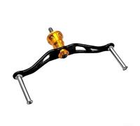 Double poignée à bascule 95 mm en aluminium aéronautique (doré) | Alliage d'aluminium aéronautique, force forgée à froid, empattement de 95 mm, compatible avec Shimano Stella, Vanquish