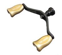 Double poignée à bascule en fibre de carbone 25 g compatible avec moulinet de tournage EXLSTLT pour FUEGO, bille de préhension équipée de roulements, non compatible avec les poignées de moulage (or