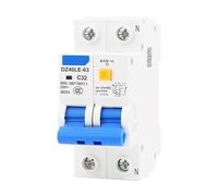 Double poignée avec interrupteur principal DZ40LE-63 Air 32A, disjoncteur de protection contre les fuites de courant 63A, disjoncteur domestique 16A 20A DZ40LE(20A)