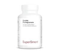 Double Pomegranate -Antioxydant - Vegan - Sans Gluten - SuperSmart | Aide à Lutter Contre le Stress Oxydatif - Extrait de Grenade Standardisé à 40% Punicalagines et à 90% d’Acide Ellagique