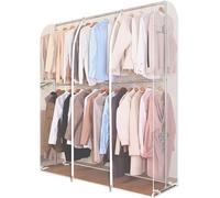 Double Portant A Vetement Housse Protection Housses,Grande Capacité Housse pour sur Cintre,Rangement Vetement,Housse Vetements À Suspendre,Étanche À L'humidité, À La Poussière A,160x50x180cm