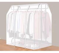 Double Portant A Vetement Housse Protection Housses, Protection Transparente Vêtements Cache-Poussière, pour Cintre Housse Protection pour Cintre Housse Penderie Housse Vetement B,100X95X145cm