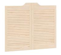 Double Porte Battante, Porte Saloon de Séparation à persiennes 1paire 80x100 cm bois massif Pin