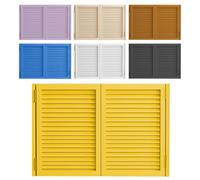 Double Porte Battante, Porte Saloon Rétro en Bois, Portes de Cuisine Intérieure, Montage facile et réglage, pour Cuisine Magasin Entrée Cloison Pub, Finition peinte(Yellow,W41"XH36"/104cmX90cm)