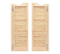 Double Porte Battante Saloon Bois de Pin 107 * 76cm avec Charnières