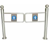 Double porte de sécurité universelle en métal pour entrée de marché, fermeture automatique, demi-porte pour entrepôt et bibliothèque, solution sûre et facile d'accès