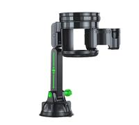 Double Porte-gobelet Multifonctionnel 2 En 1 Support De Verre Rotatif À Forte Aspiration Pour Tableau De Bord Antidérapant Porte-boisson Pour Voiture Et Véhicules Porte Verre Voiture(Vert,B)