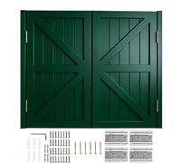 Double Porte Saloon avec Charnières, Porte Battante Ouverture Bidirectionnelle et Fermeture Automatique, Installation Facile pour Maison, Cuisine et Débarras(Dark Green,74x100 cm (WxH))