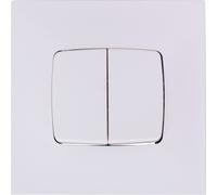 Double poussoir 6 A Legrand - Neptune - Blanc