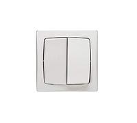 Legrand - Bouton poussoir double saillie complet 086021 - 6 A - Blanc