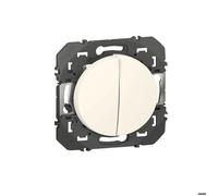 Legrand Poussoir double DOOXIE 6A 250V~ finition blanc
