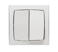 Double poussoir en saillie ASL 6 A complet blanc LEGRAND 086021