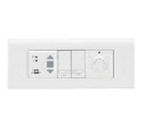 Interrupteur poussoir double volets roulants Legrand MOSAIC 6 A 250 V 2 modules Blanc mat