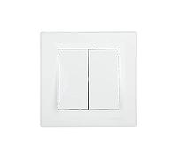 Schneider Electric – Double poussoir ou inter + poussoir – Auto blanc ASFORA