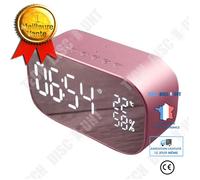 Double Président Miroir Haut-parleur Bluetooth FM Support Horloge ,Haut-parleur de musique Bluetooth