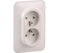 Schneider Electric SC5S262089 Double prise de courant avec terre Ovalis complet 230 V