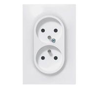 LEGRAND | Double Prise De Courant Avec Terre, Neptune 16A 1 Poste, Fixation À Vis Ou À Griffes, Avec Éclips De Protection Pour Enfants, Prête À Installer