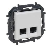 Double prise 2xRJ45 cat. 5e utp-couleur NILOE STEP 863160B