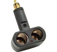 Double prise allume-cigare 12/24V en T - HTC EQUIPEMENT - Avec led 10A