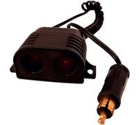 Double prise allume-cigare 12/24V - HTC EQUIPEMENT - Avec fusible 10A