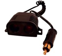 Double prise allume-cigare 12/24V - HTC EQUIPEMENT - Avec fusible 10A