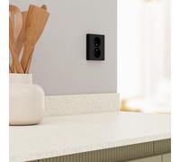 Double prise de courant 2P+T avec plaque Odace II - Noir Onyx SCHNEIDER