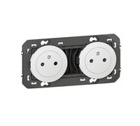 Double prise de courant 2P+T Surface dooxie 16A précâblées finition blanc - 600332 - Legrand