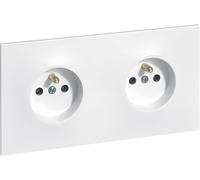 Double Prise De Courant Avec Terre, Neptune 16A 1 Poste, Fixation À Vis Ou À Griffes, Avec Éclips De Protection Pour Enfants, Prête À Installer