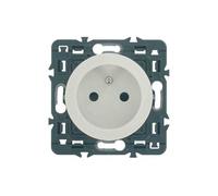 - Double prise de courant composable 2P+T précâblée Celiane Blanc