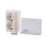 Double prise pour répartiteur multimédia, distributeur de communication avec support