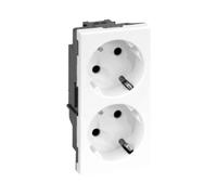 Double prise S500 Schuko 2 x 230 V Simon Connect 50000472-030