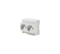 Double prise secteur modulaire 10/16 a