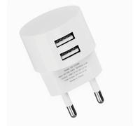 Double Prise USB-A 5V 2,1A Charge Rapide Adaptateur Secteur USB pour Prises et Tambours de Câbles Design Compact et Plat Bloc USBA pour Smartphones Tablettes et Appareils Espaces Restreints