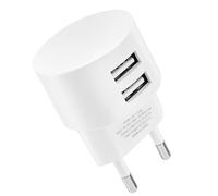 Double Prise USB-A 5V 2,1A Chargeur Rapide, 10W Adaptateur Secteur USB with 2 Ports pour Tambours de Câbles Chargeur Mural Universel pour Smartphone Tablette Montre Connectee Batterie Externe