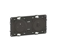 Double prise USB Type A et C modulaire sans cadre 25A 15W Legrand Céliane Surface, noire